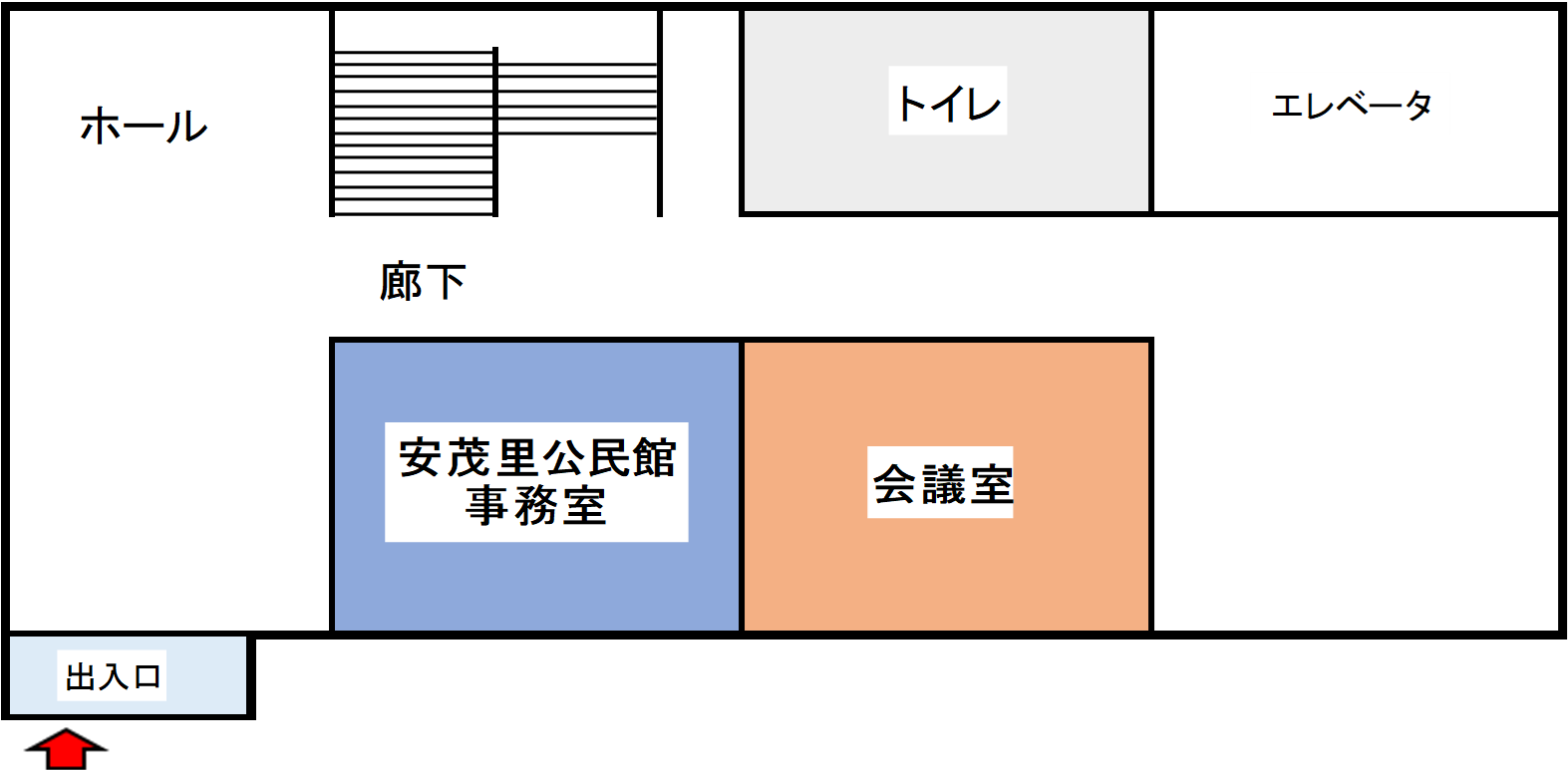 公民館図1階内図